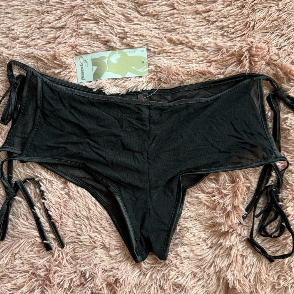 Black Panties with Side Ties